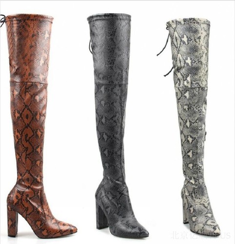 over the knee boots snake